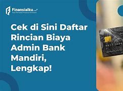 Biaya Admin Bsi Ke Atm Mandiri